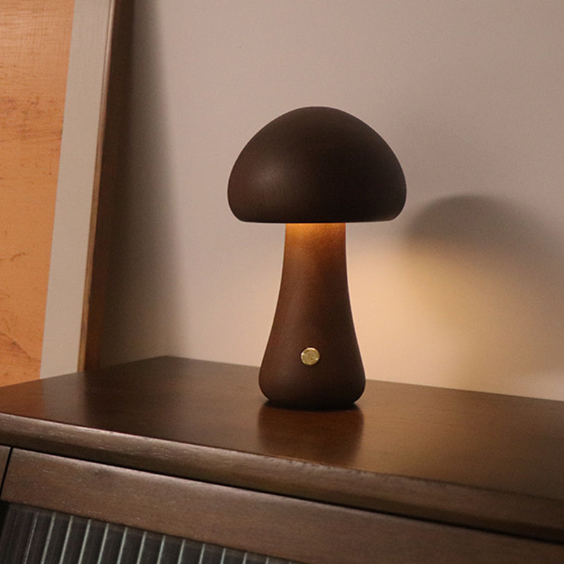 MushroomGlow™ – Lampe aus Holz