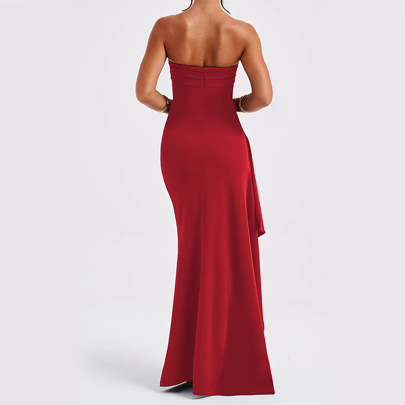 Elysia™ Strapless Split Maxi Dress